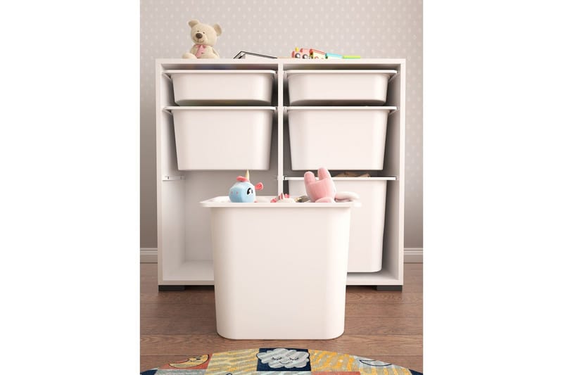 Monikäyttöinen kaappi Carla Valkoinen - Valkoinen - Säilytys - Piensäilytys - Säilytyslaatikko