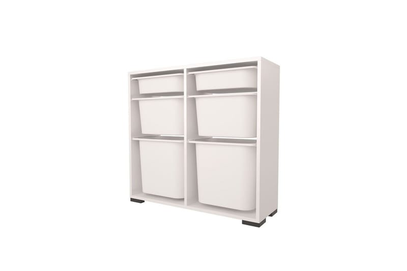 Monikäyttöinen kaappi Carla Valkoinen - Valkoinen - Säilytys - Piensäilytys - Säilytyslaatikko