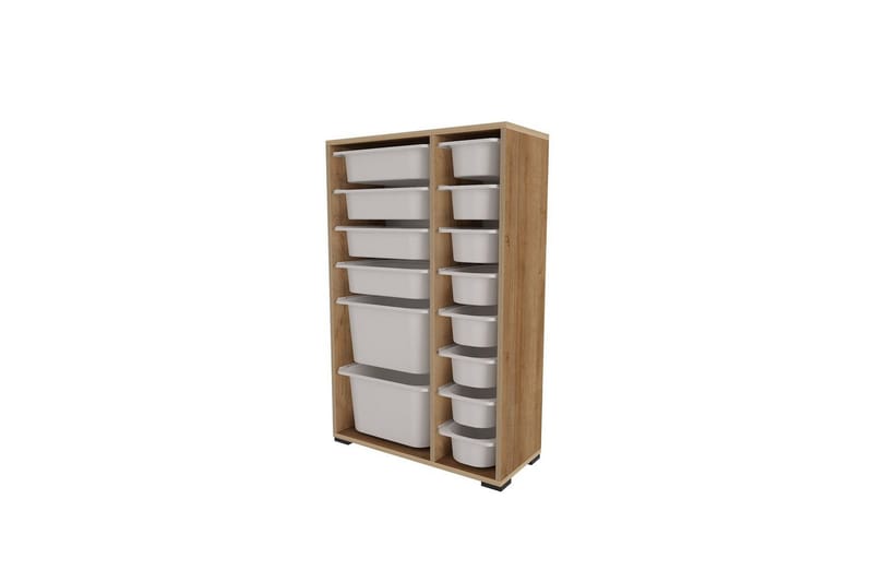 Monikäyttöinen kaappi Core (69,5 x 109 x 30 cm) Tammi / Valkoinen - Tammi / Valkoinen - Säilytys - Piensäilytys - Säilytyslaatikko