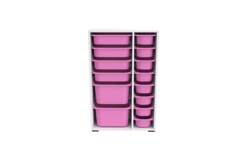Monikäyttöinen kaappi Core (69,5 x 109 x 30 cm) Vaaleanpunainen - Vaaleanpunainen - Säilytys - Piensäilytys - Säilytyslaatikko