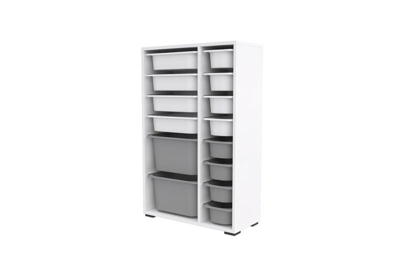 Monikäyttöinen kaappi Core (69,5 x 109 x 30 cm) ValkoinenHarmaa 2 - ValkoinenHarmaa 2 - Säilytys - Piensäilytys - Säilytyslaatikko
