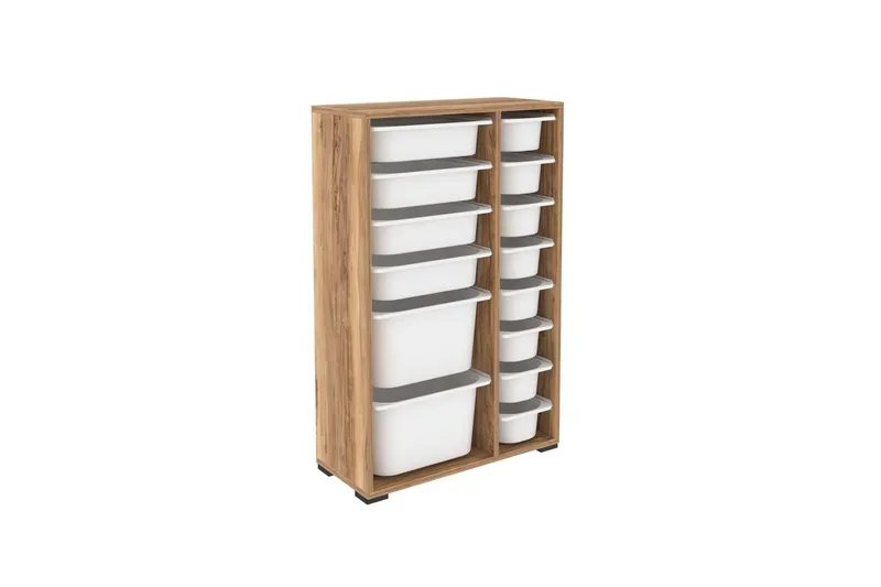 Monikäyttöinen kaappi Core (69,5 x 109 x 30 cm) Pähkinä / Valkoinen, Pähkinä / Valkoinen