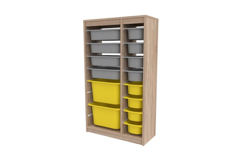 Monikäyttöinen kaappi Montana (69 x 112,2 x 29,6 cm) Sonomo Harmaa / Keltainen - Sonomo Harmaa / Keltainen - Säilytys - Piensäilytys - Säilytyslaatikko
