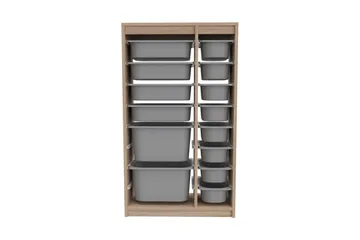 Monikäyttöinen kaappi Montana (69 x 112,2 x 29,6 cm) Sonomo / Harmaa