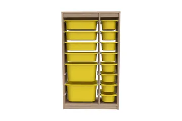 Monikäyttöinen kaappi Montana (69 x 112,2 x 29,6 cm) Sonomo / Keltainen