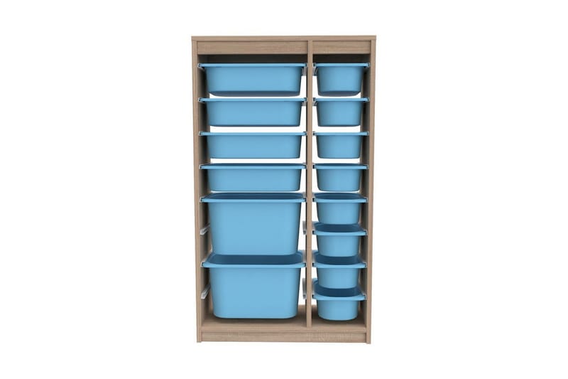 Monikäyttöinen kaappi Montana (69 x 112,2 x 29,6 cm) Sonomo / Sininen, Sonomo / Sininen