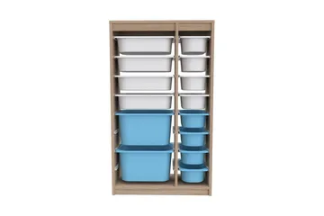 Monikäyttöinen kaappi Montana (69 x 112,2 x 29,6 cm) Sonomo Valkoinen / Sininen