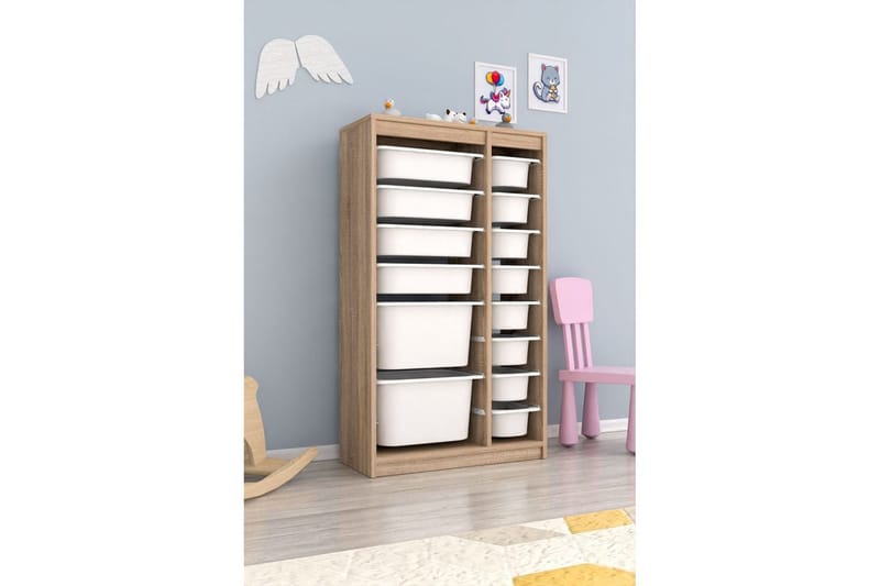 Monikäyttöinen kaappi Montana (69 x 112,2 x 29,6 cm) Sonomo Valkoinen - Sonomo Valkoinen - Säilytys - Piensäilytys - Säilytyslaatikko