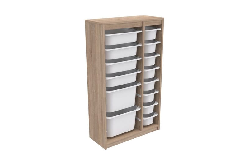 Monikäyttöinen kaappi Montana (69 x 112,2 x 29,6 cm) Sonomo Valkoinen - Sonomo Valkoinen - Säilytys - Piensäilytys - Säilytyslaatikko