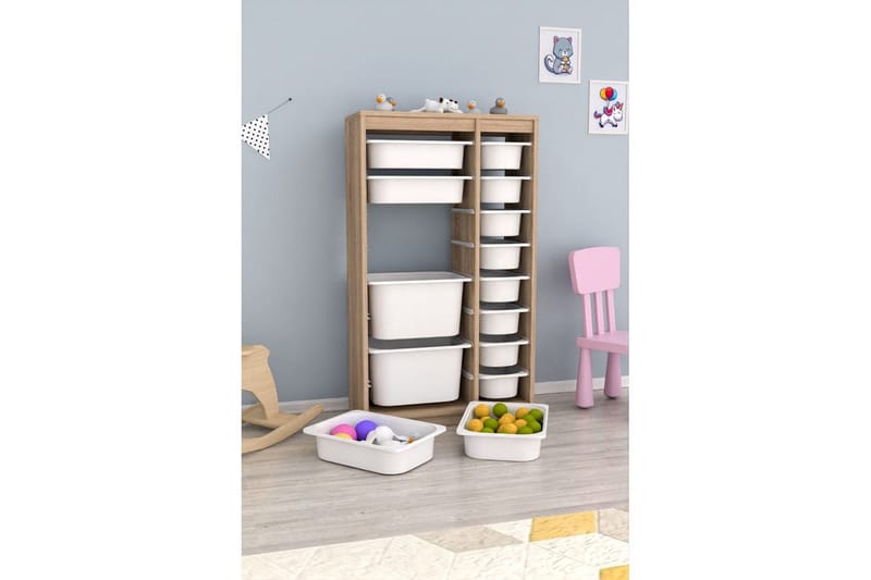 Monikäyttöinen kaappi Montana (69 x 112,2 x 29,6 cm) Sonomo Valkoinen - Sonomo Valkoinen - Säilytys - Piensäilytys - Säilytyslaatikko