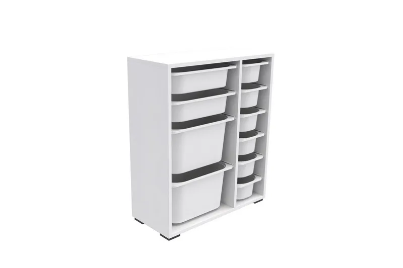 Monikäyttöinen kaappi Sosan K6B Valkoinen - Valkoinen - Säilytys - Piensäilytys - Säilytyslaatikko