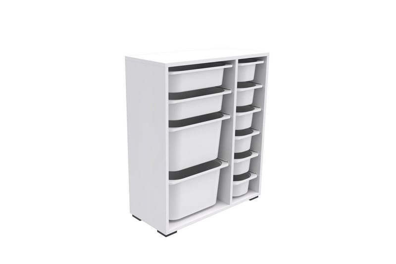 Monikäyttöinen kaappi Sosan K6B Valkoinen - Valkoinen - Säilytys - Piensäilytys - Säilytyslaatikko