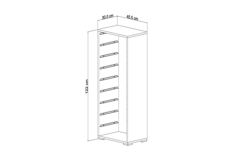 Monikäyttöinen kaappi Stribor Valkoinen / Vaaleanpunainen - Valkoinen / Vaaleanpunainen - Säilytys - Piensäilytys - Säilytyslaatikko