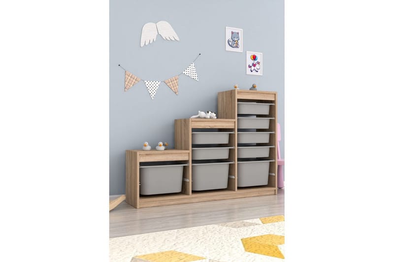 Monikäyttöinen kaappi Swiss Sonomo Harmaa - Sonomo Harmaa - Säilytys - Piensäilytys - Säilytyslaatikko