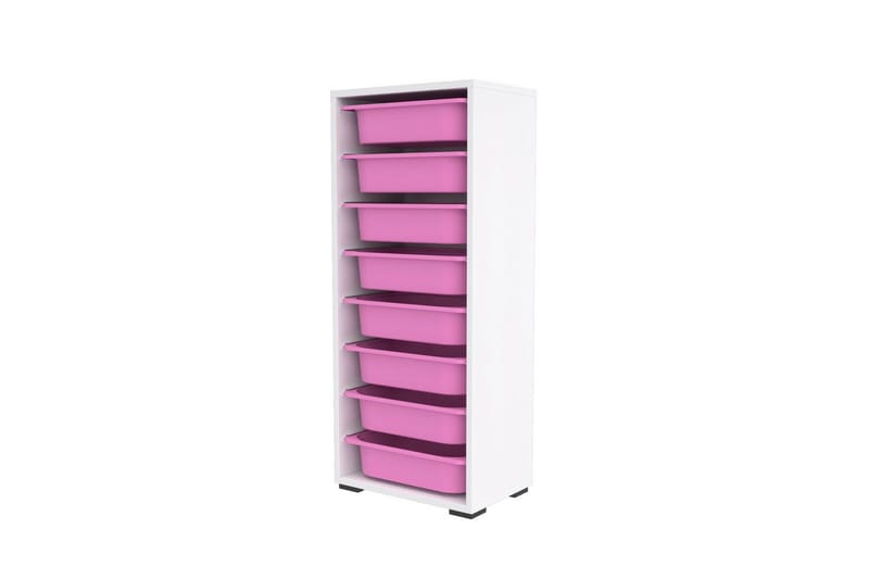 Monikäyttöinen kaappi Versa Valkoinen / Vaaleanpunainen - Valkoinen / Vaaleanpunainen - Säilytys - Piensäilytys - Säilytyslaatikko