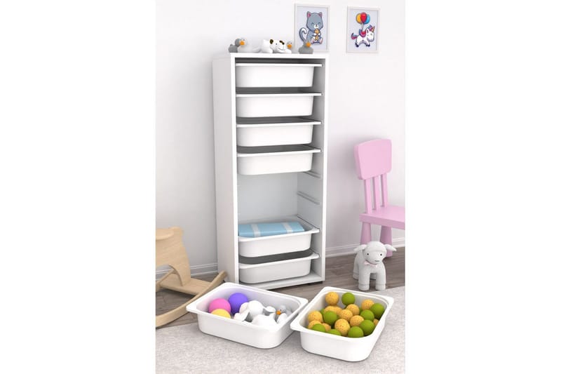 Monikäyttöinen kaappi Versa Valkoinen - Valkoinen - Säilytys - Piensäilytys - Säilytyslaatikko