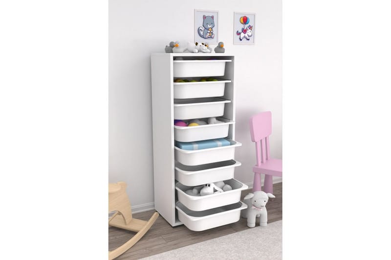 Monikäyttöinen kaappi Versa Valkoinen - Valkoinen - Säilytys - Piensäilytys - Säilytyslaatikko