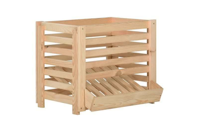 Perunalaatikko 60x40x50 cm täysi mänty - Ruskea - Säilytys - Piensäilytys - Säilytyslaatikko