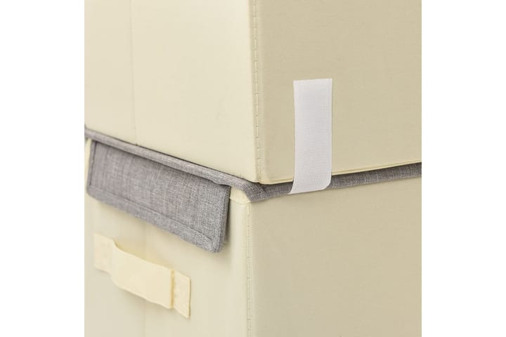 Pinottava 3-osainen säilytyslaatikkosarja kangas - Harmaa - Säilytyslaatikko - Laatikko