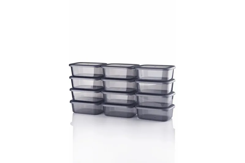 Säilytyslaatikko (12 kappaletta) Ornel antrasiitti, Antrasiitti