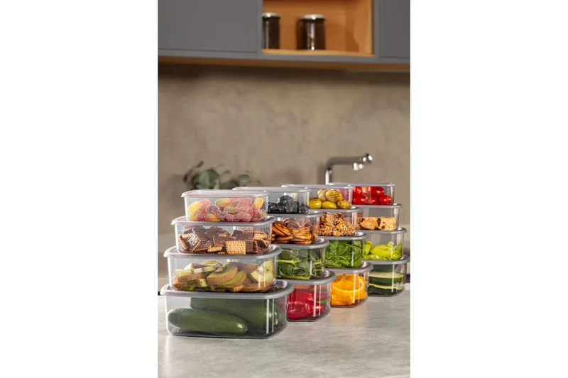 Säilytyslaatikko (16 kappaletta) Rasalas16 Antrasiitti, Antrasiitti