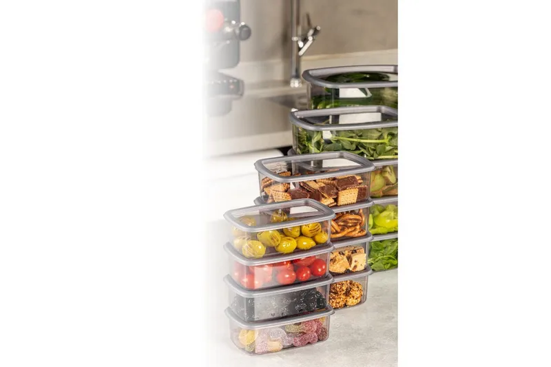 Säilytyslaatikko (16 kappaletta) Rasalas16 Antrasiitti - Antrasiitti - Säilytys - Piensäilytys - Säilytyslaatikko