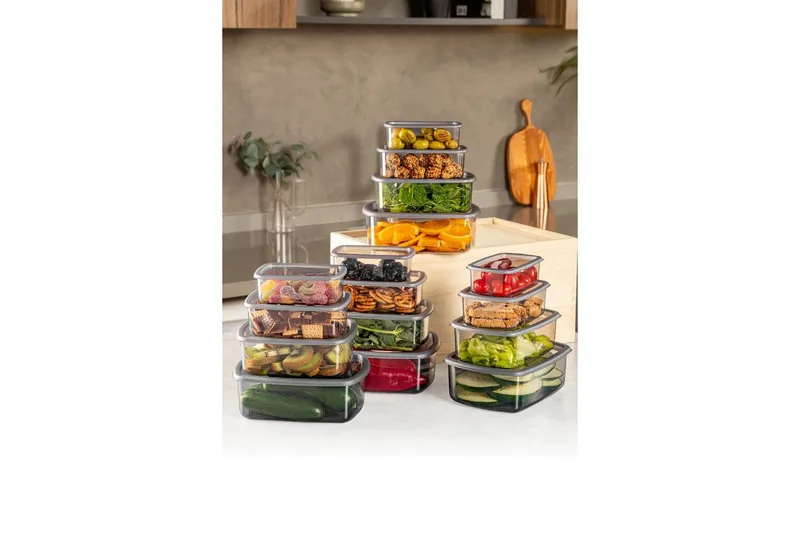 Säilytyslaatikko (16 kappaletta) Rasalas16 Antrasiitti - Antrasiitti - Säilytys - Piensäilytys - Säilytyslaatikko