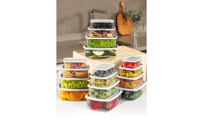 Säilytyslaatikko (16 kappaletta) Rasalas16 Harmaa - Harmaa - Säilytys - Piensäilytys - Säilytyslaatikko