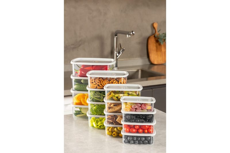 Säilytyslaatikko (16 kappaletta) Rasalas16 Harmaa - Harmaa - Säilytys - Piensäilytys - Säilytyslaatikko