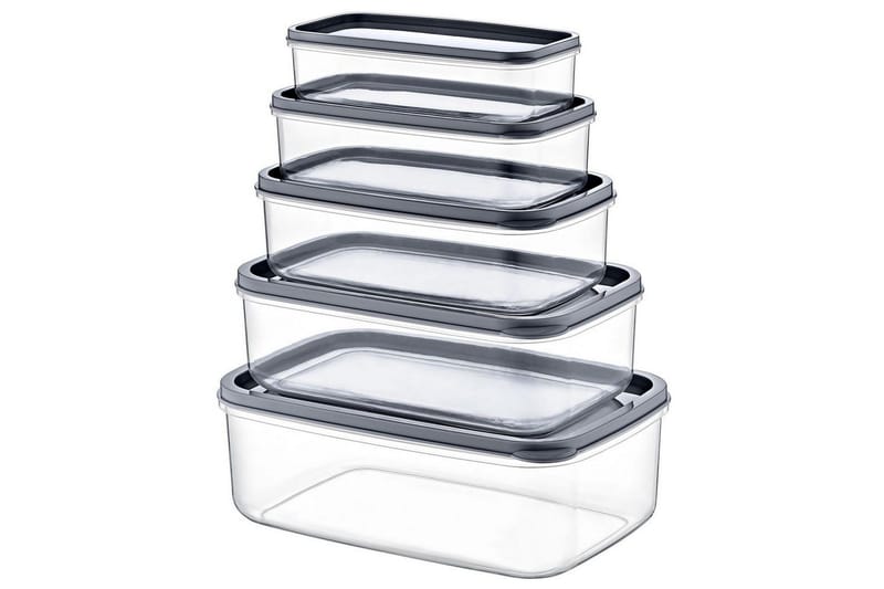 Säilytyslaatikko (5 kappaletta) Quantis Läpinäkyvä - Monivärinen - Säilytys - Piensäilytys - Säilytyslaatikko