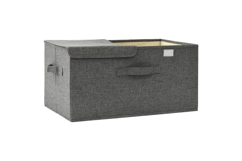 Säilytyslaatikko kangas 50x30x25 cm antrasiitti - Antrasiitti - Säilytys - Piensäilytys - Säilytyslaatikko