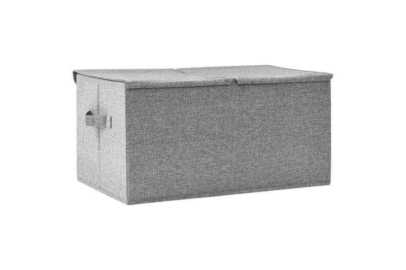 Säilytyslaatikko kangas 50x30x25 cm harmaa - Harmaa - Säilytys - Piensäilytys - Säilytyslaatikko