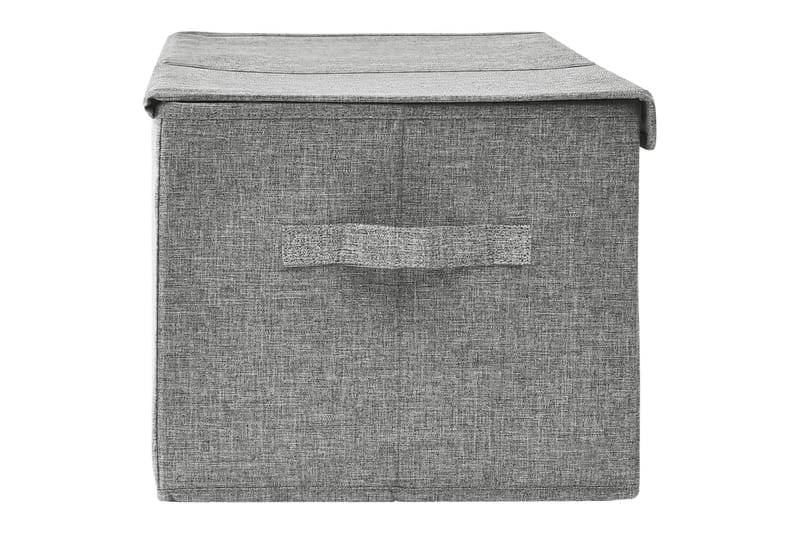 Säilytyslaatikko kangas 50x30x25 cm harmaa - Harmaa - Säilytys - Piensäilytys - Säilytyslaatikko
