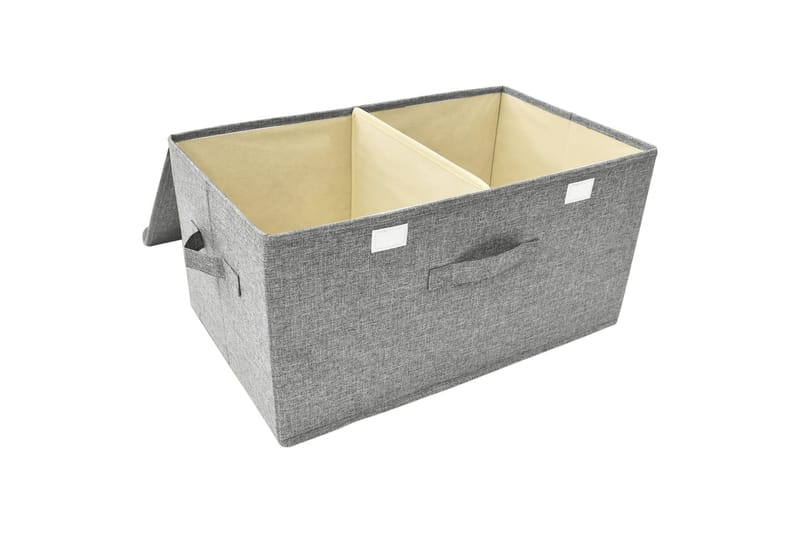 Säilytyslaatikko kangas 50x30x25 cm harmaa - Harmaa - Säilytys - Piensäilytys - Säilytyslaatikko