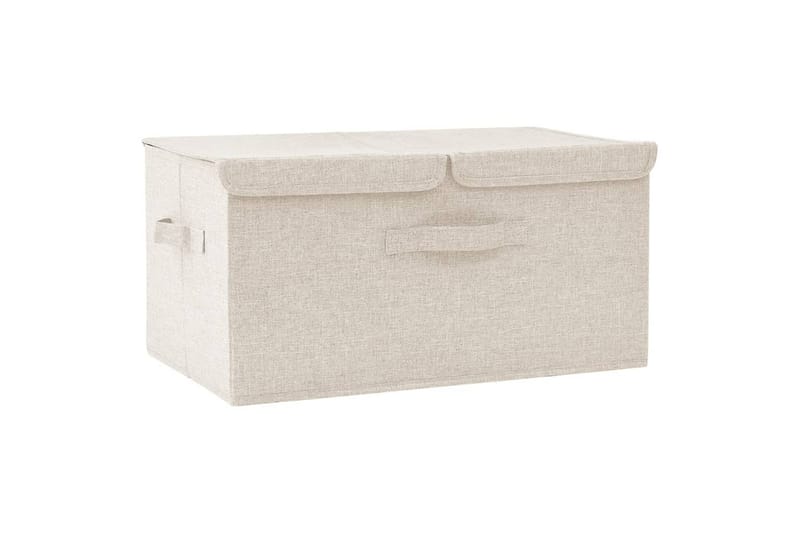 Säilytyslaatikko kangas 50x30x25 cm kerma - Kerma - Säilytys - Piensäilytys - Säilytyslaatikko