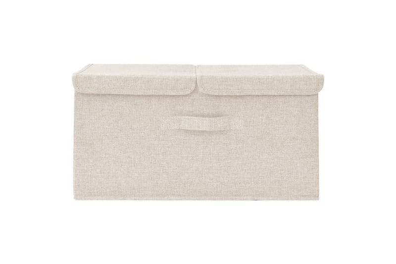Säilytyslaatikko kangas 50x30x25 cm kerma - Kerma - Säilytys - Piensäilytys - Säilytyslaatikko