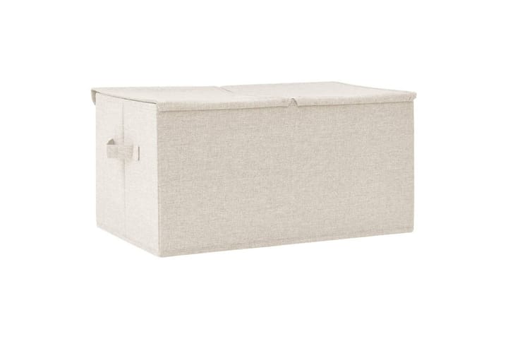 Säilytyslaatikko kangas 50x30x25 cm kerma - Kerma - Säilytyslaatikko - Laatikko