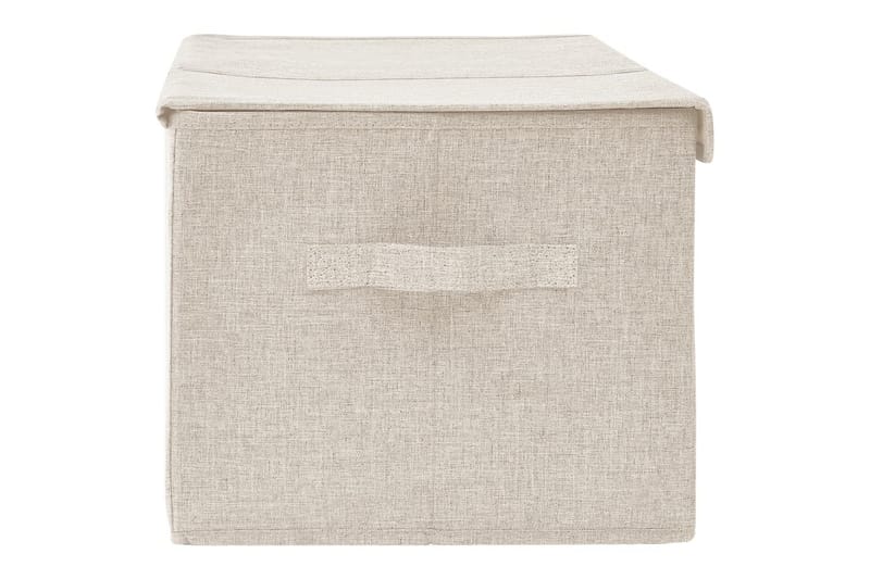 Säilytyslaatikko kangas 50x30x25 cm kerma - Kerma - Säilytys - Piensäilytys - Säilytyslaatikko
