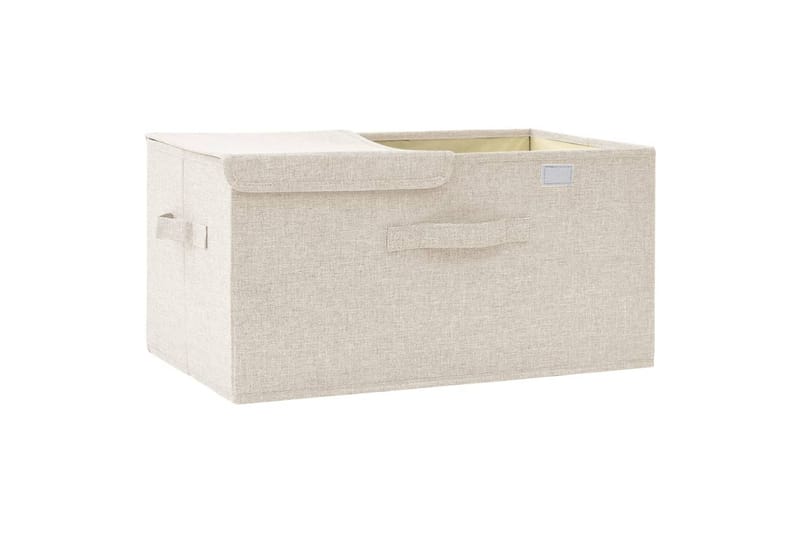 Säilytyslaatikko kangas 50x30x25 cm kerma - Kerma - Säilytys - Piensäilytys - Säilytyslaatikko