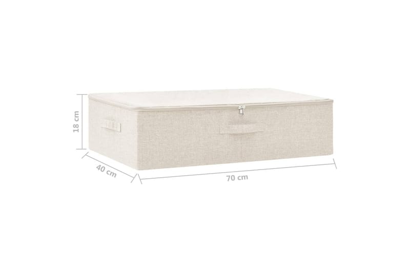 Säilytyslaatikko kangas 70x40x18 cm kerma - Kerma - Säilytys - Piensäilytys - Säilytyslaatikko