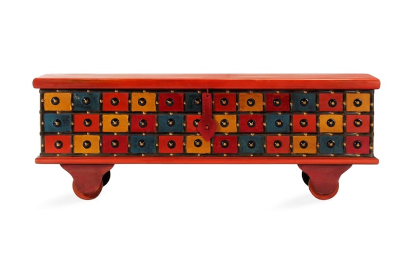 Säilytyslaatikko punainen 110x40x40 cm täysi akaasiapuu - Punainen - Säilytys - Piensäilytys - Säilytyslaatikko