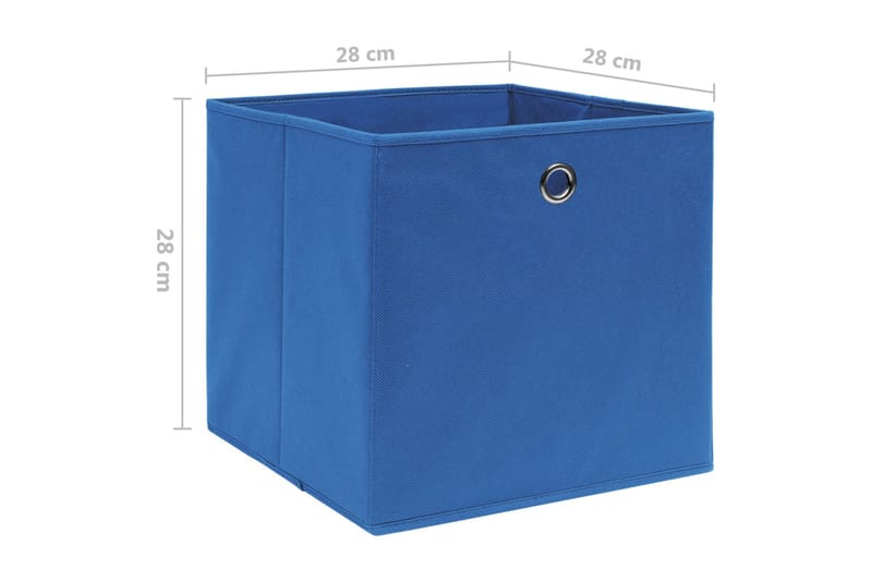 Säilytyslaatikot 10 kpl kuitukangas 28x28x28 cm sininen - Sininen - Säilytys - Piensäilytys - Säilytyslaatikko