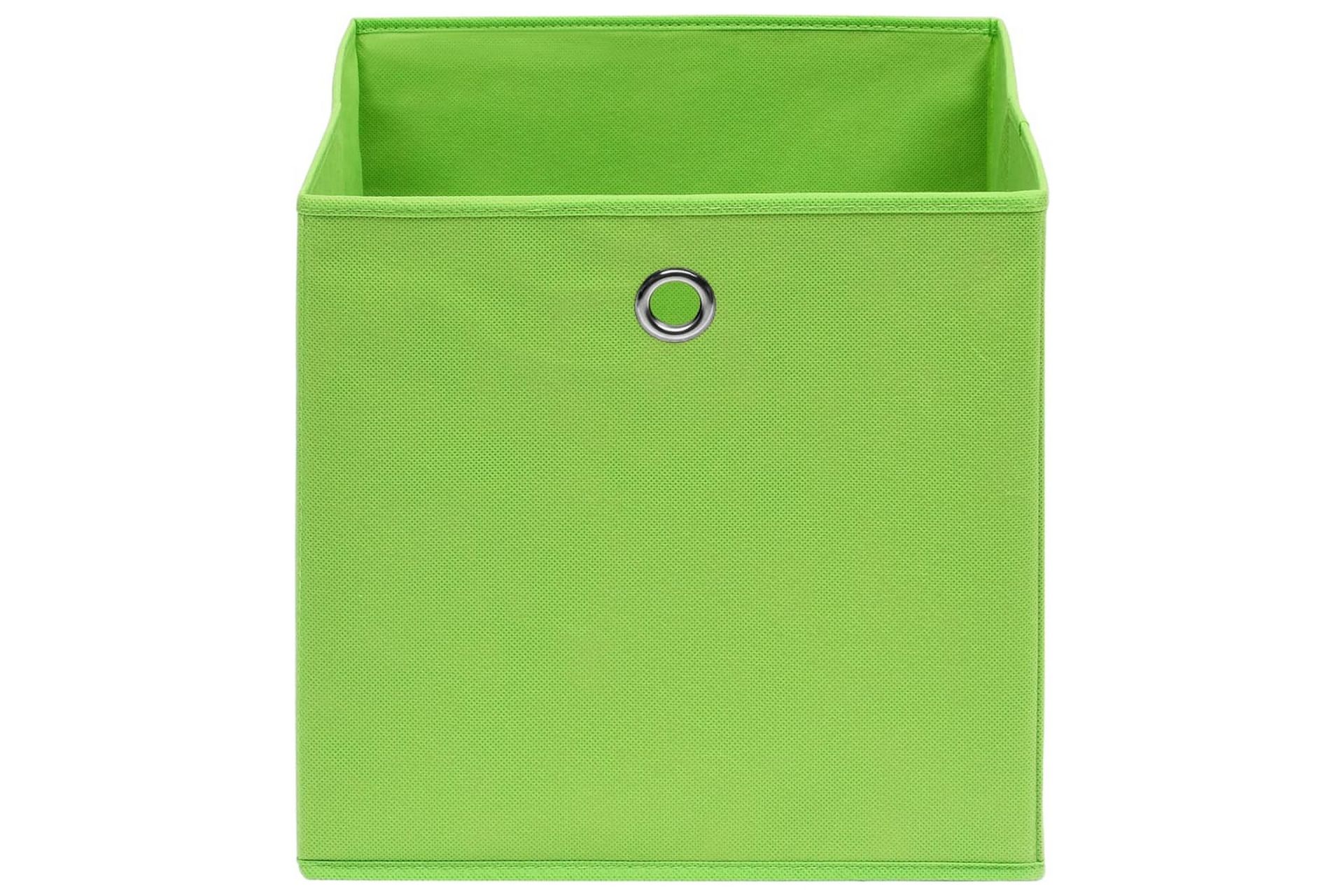 Säilytyslaatikot 10 kpl kuitukangas 28x28x28 cm vihreä - Vihreä - Säilytys - Piensäilytys - Säilytyslaatikko
