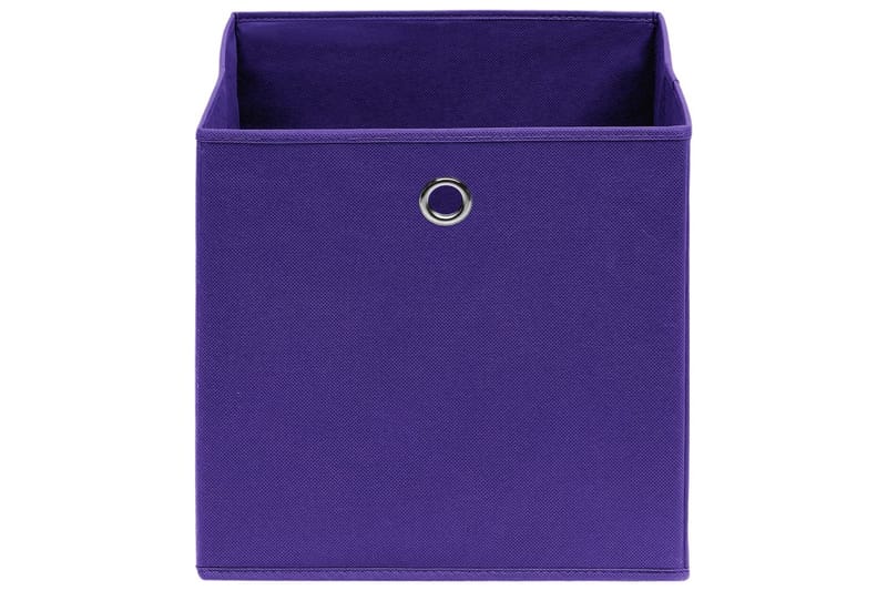 Säilytyslaatikot 10 kpl kuitukangas 28x28x28 cm purppura - Purppura - Säilytys - Piensäilytys - Säilytyslaatikko