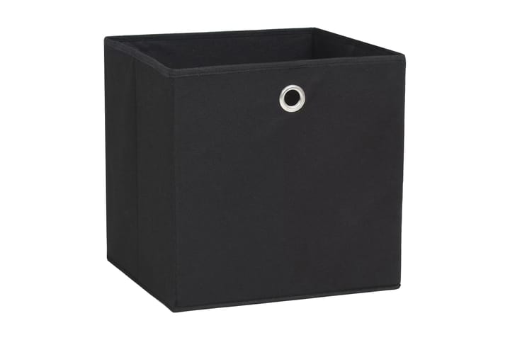 Säilytyslaatikot 10 kpl kuitukangas 32x32x32 cm musta - Musta - Laatikko - Säilytyslaatikko