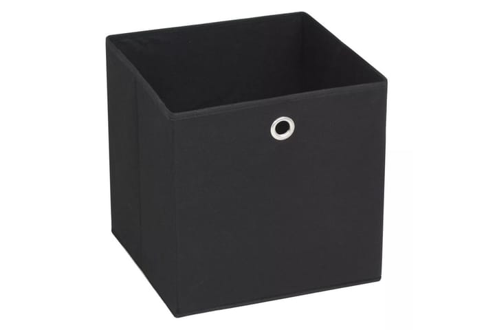 Säilytyslaatikot 10 kpl kuitukangas 32x32x32 cm musta - Musta - Säilytyslaatikko - Laatikko