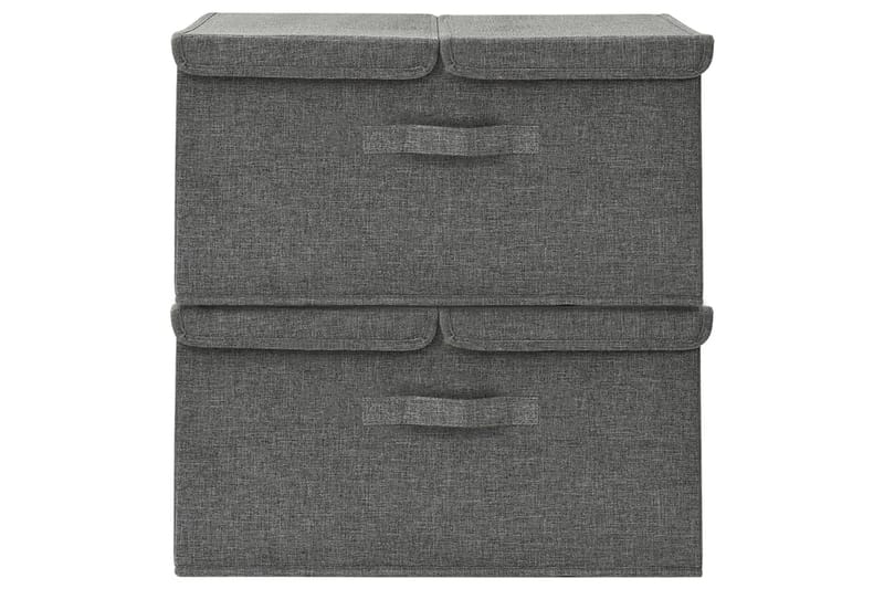 Säilytyslaatikot 2 kpl kangas 50x30x25 cm antrasiitti - Antrasiitti - Säilytys - Piensäilytys - Säilytyslaatikko