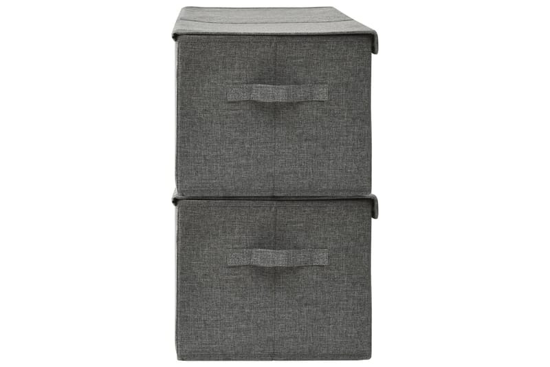 Säilytyslaatikot 2 kpl kangas 50x30x25 cm antrasiitti - Antrasiitti - Säilytys - Piensäilytys - Säilytyslaatikko