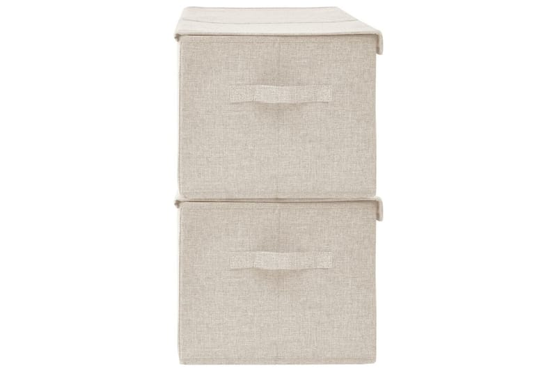 Säilytyslaatikot 2 kpl kangas 50x30x25 cm kerma - Kerma - Säilytys - Piensäilytys - Säilytyslaatikko