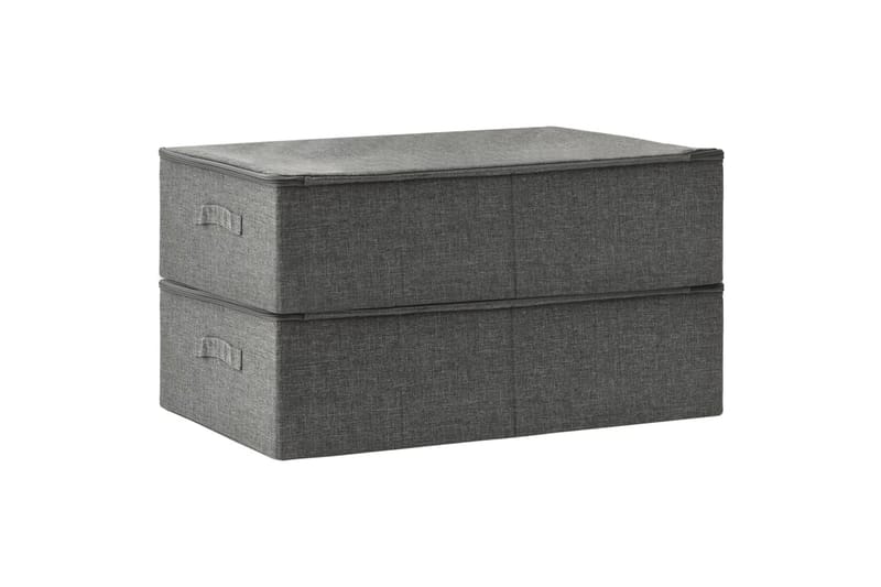 Säilytyslaatikot 2 kpl kangas 70x40x18 cm antrasiitti - Antrasiitti - Säilytys - Piensäilytys - Säilytyslaatikko